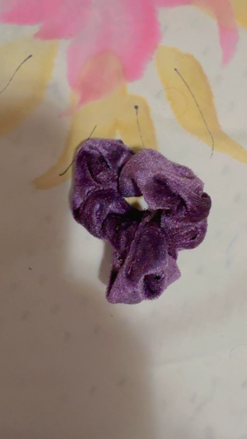 ⚽ Purple Velvet Scrunchie