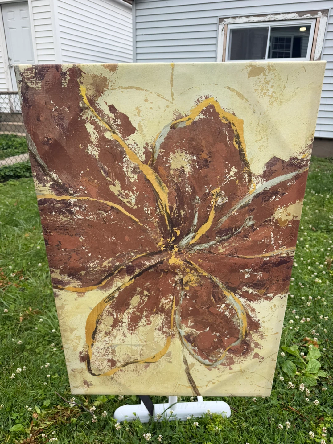 Abstract Flower Canvas Wall Art