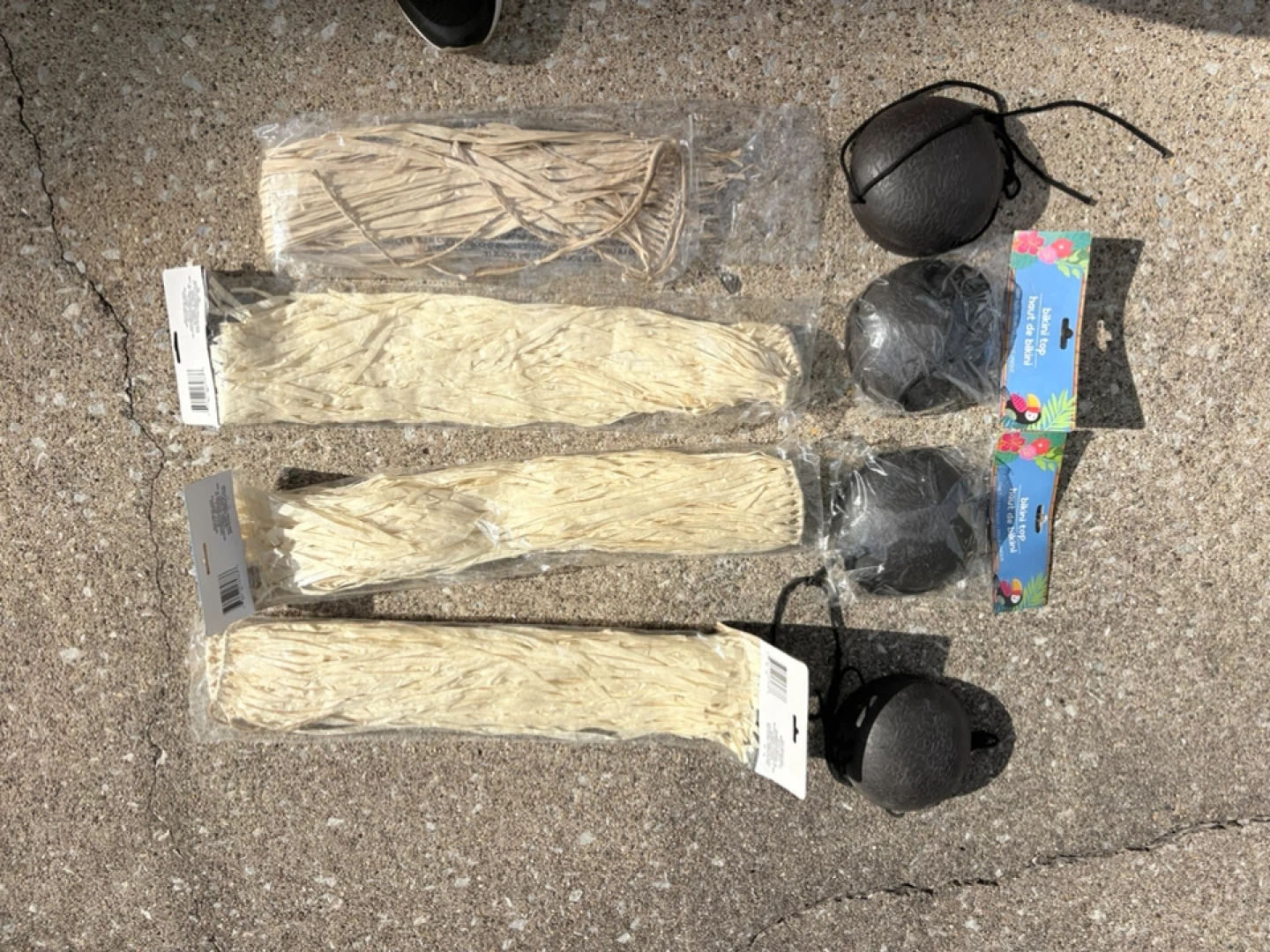 Hula Skirt & Coconut Bra Costume Set - photo 3