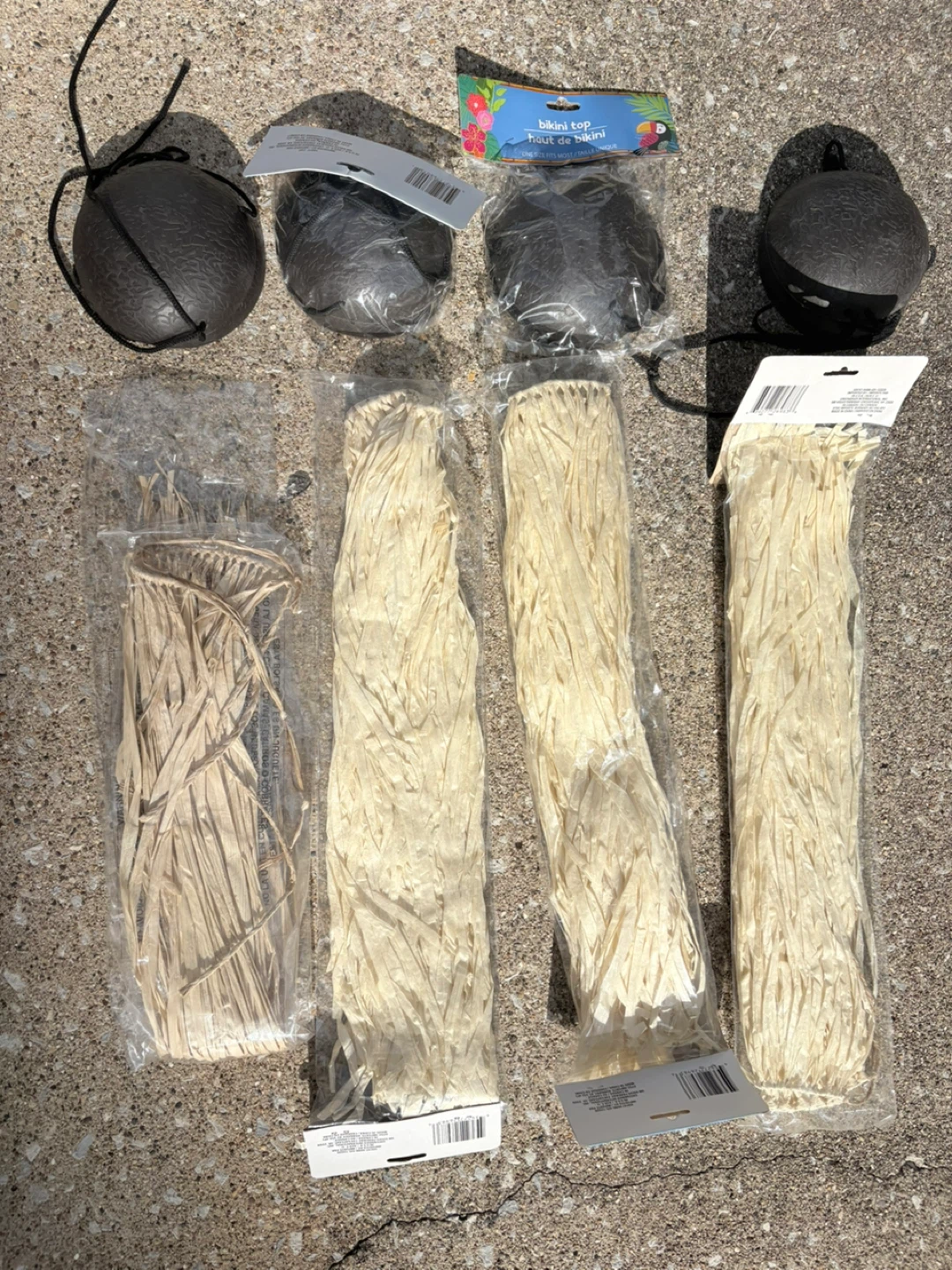 Hula Skirt & Coconut Bra Costume Set