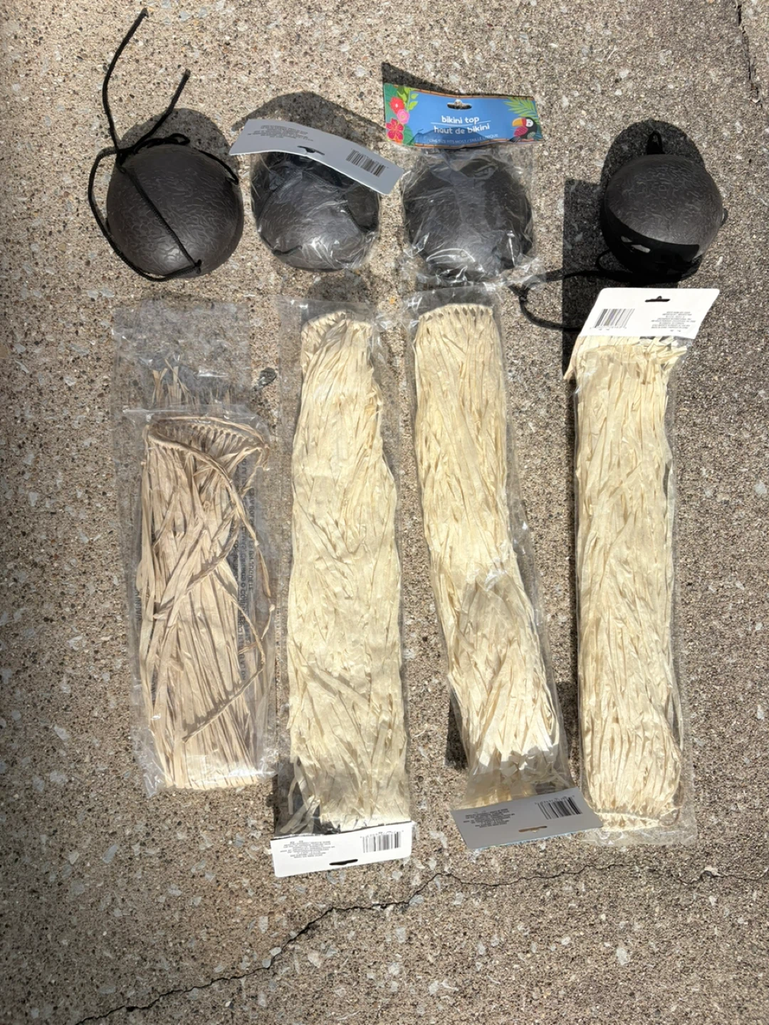 Hula Skirt & Coconut Bra Costume Set - photo 2