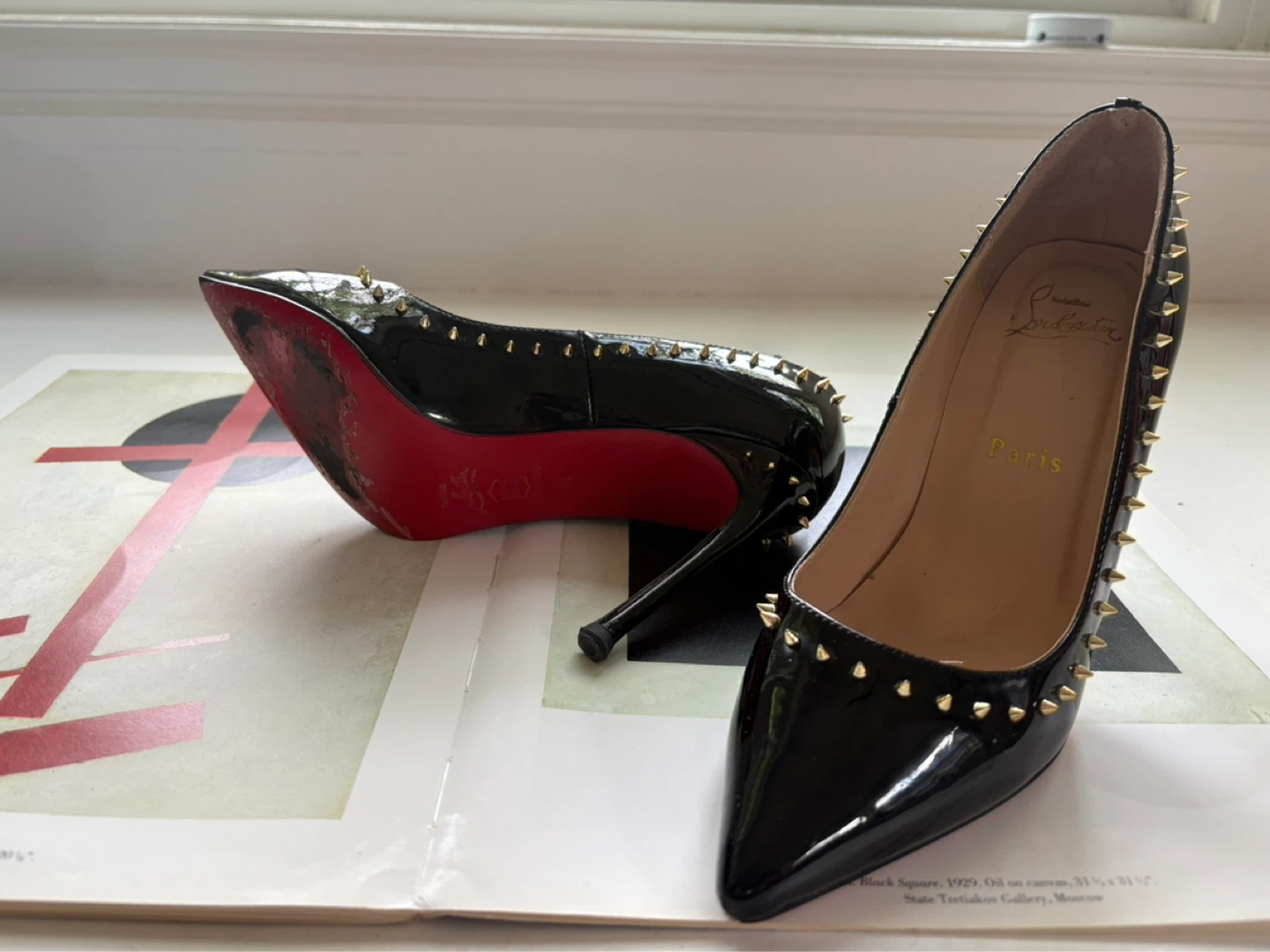 Chai’s Christian Louboutin  leather heels made in Paris - photo 3