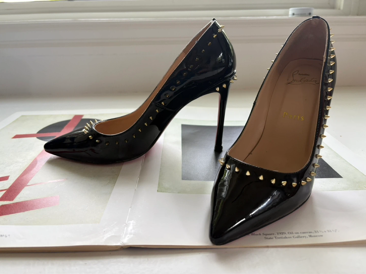 Chai’s Christian Louboutin  leather heels made in Paris - photo 4