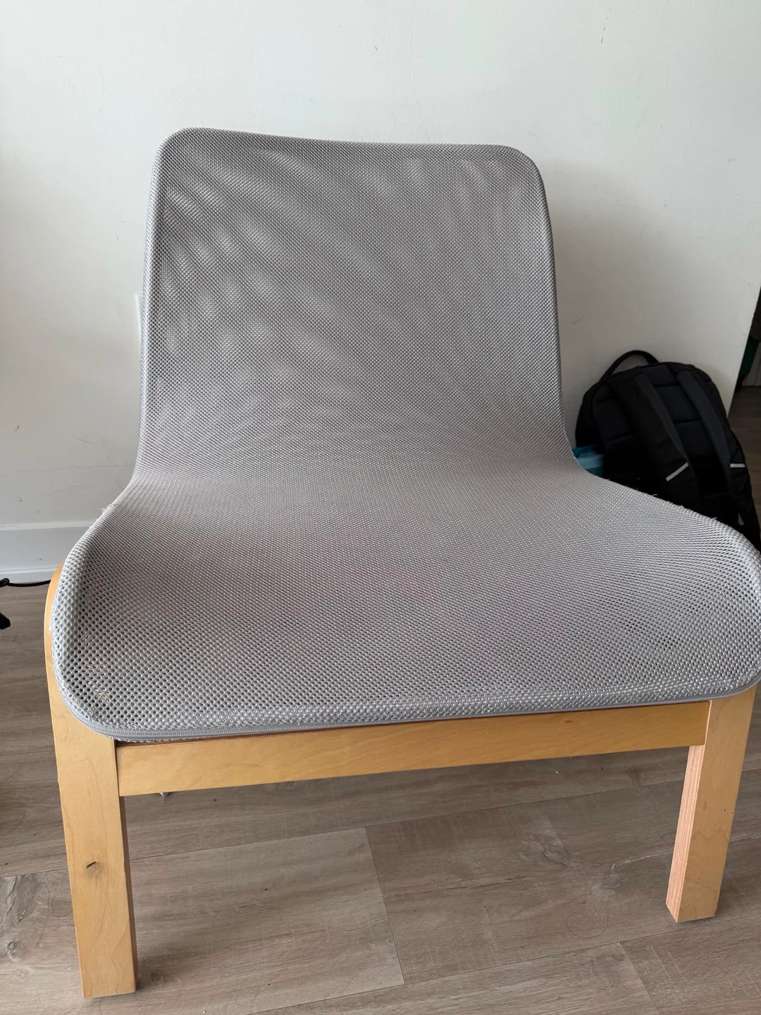 IKEA Grey Mesh Lounge Chair - photo 3