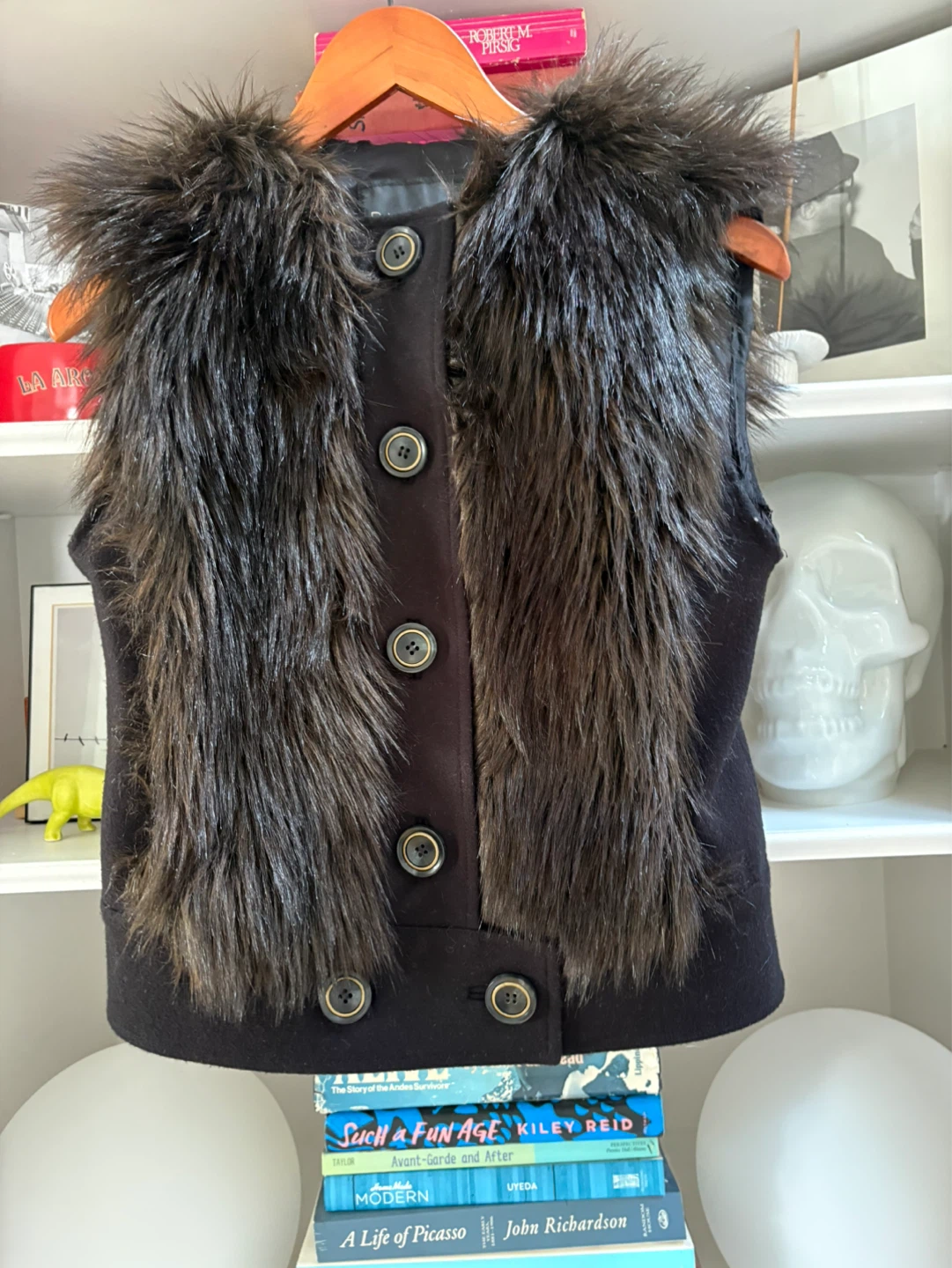 Women's Faux Fur Trimmed Vest