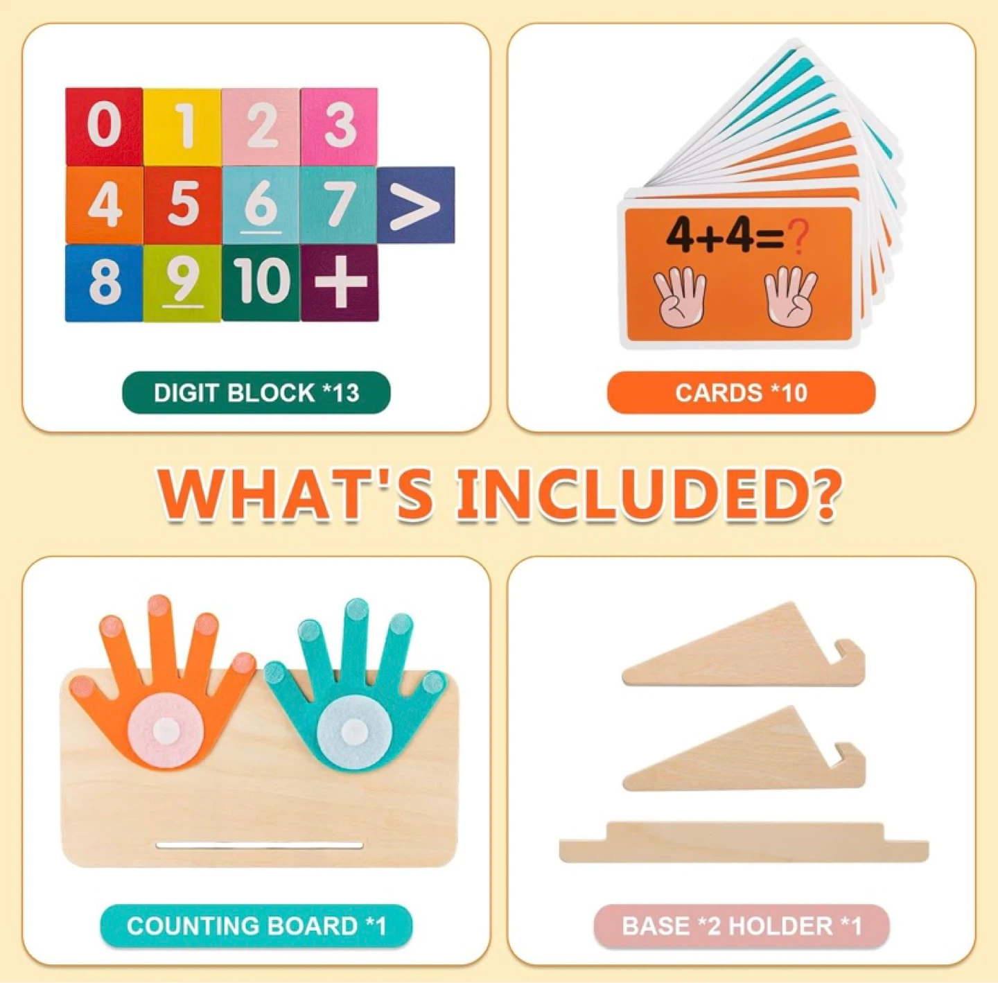 New Educational Math manipulatives Number Counting Blocks - photo 5