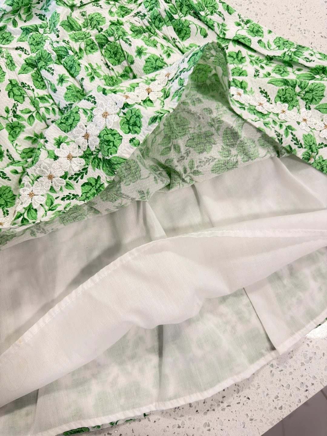 JOIE- Green Puff COTTON Dress 6-7y - photo 4