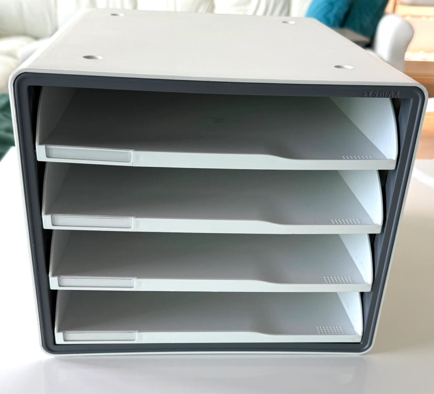 SYSMAX 4-Tier Letter Tray Organizer