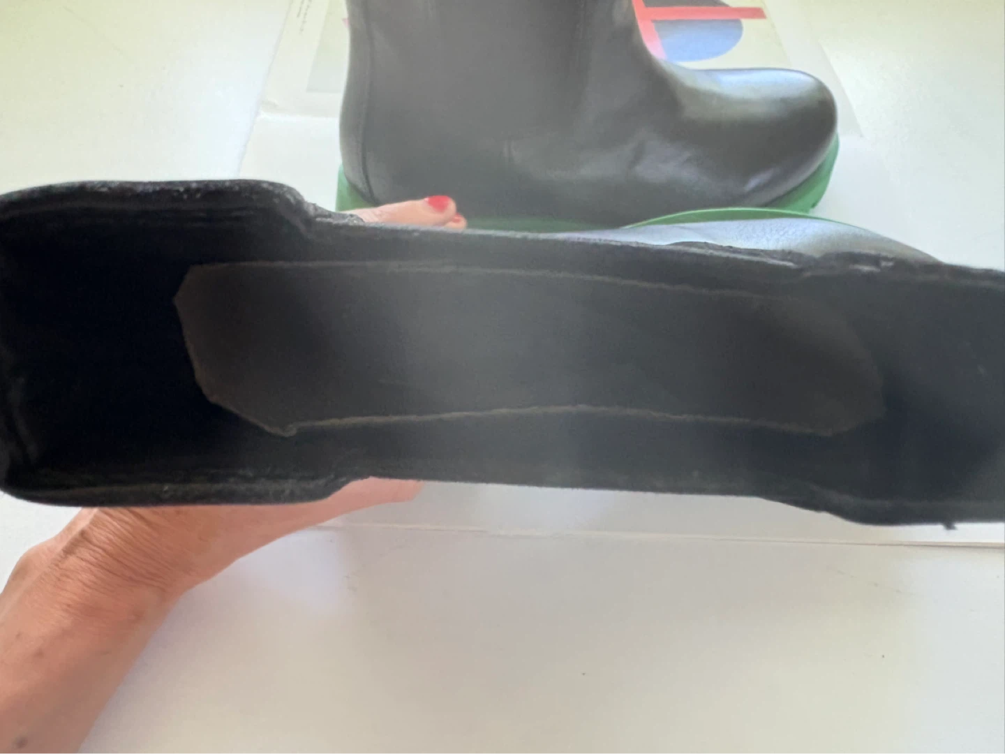 Black Chelsea Boots with Green Sole - photo 4
