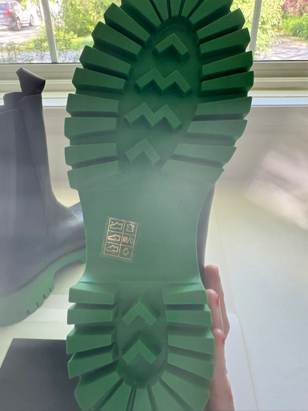 Black Chelsea Boots with Green Sole - photo 2