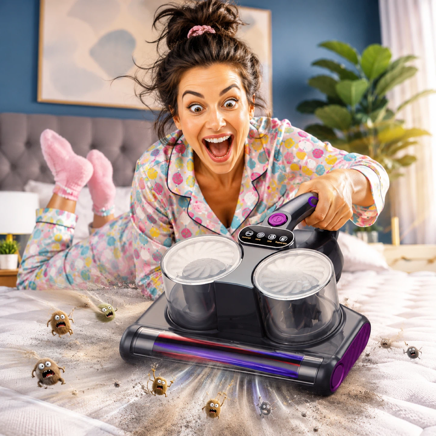 Bed Vacuum Cleaner 500W 16Kpa Suction