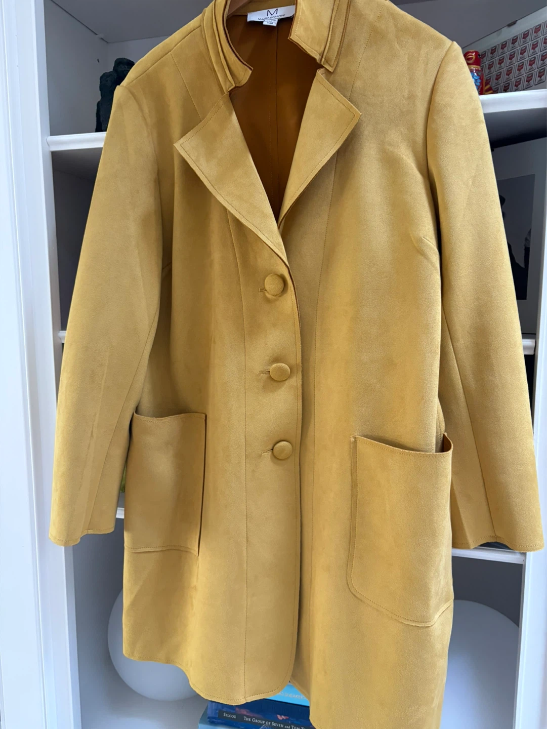 Mustard Yellow Suede-like Jacket - photo 4