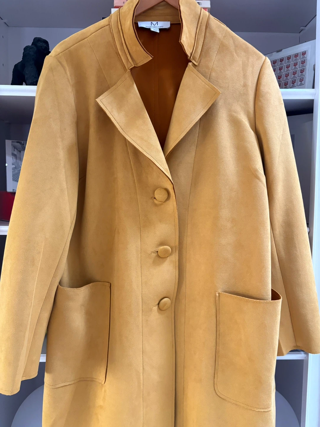 Mustard Yellow Suede-like Jacket - photo 5