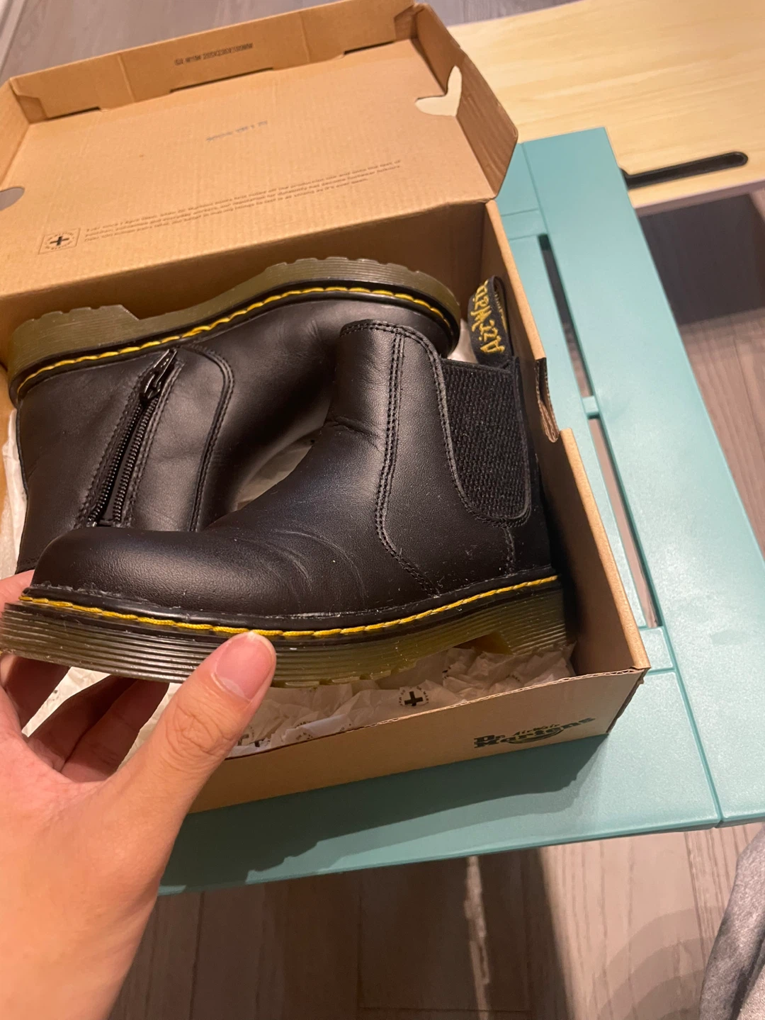 Dr. Martens Black Chelsea Boots - Size UK 13  ⚽