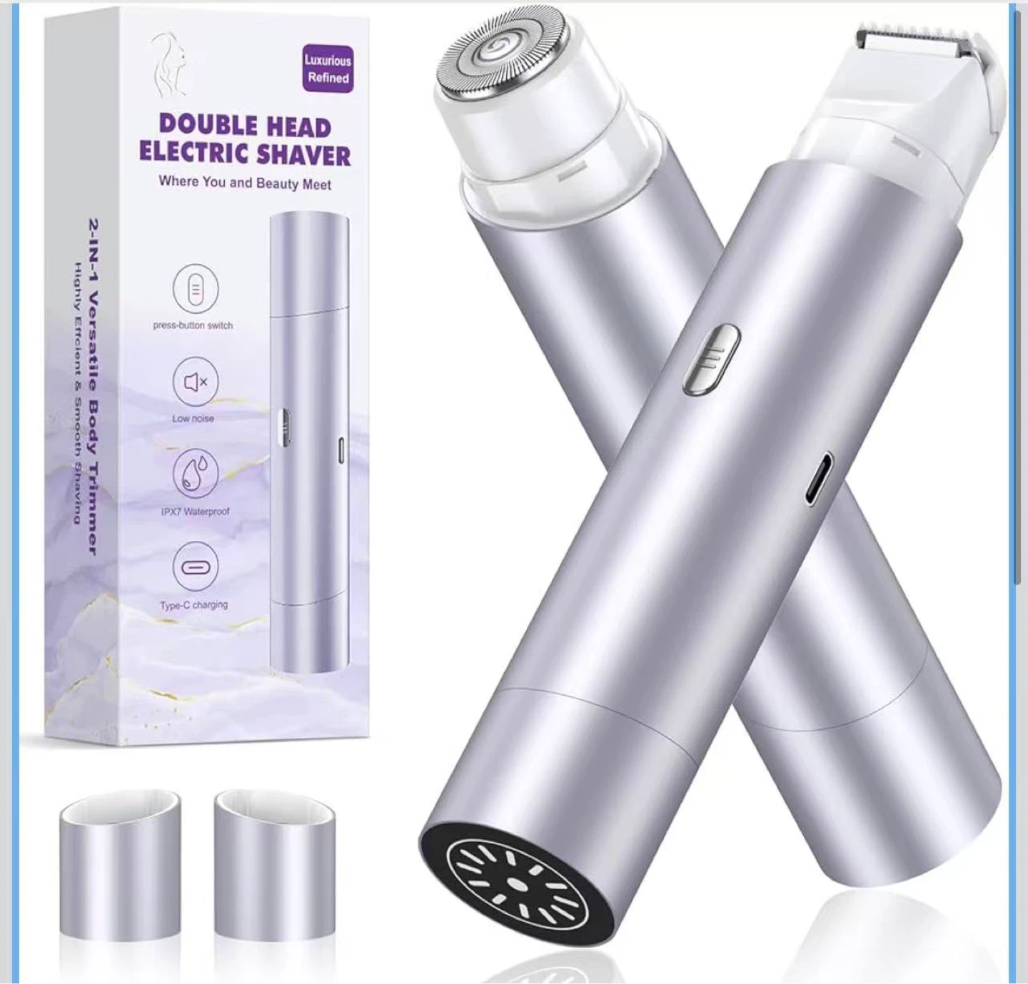2-in-1 Electric Body Trimmer & Shaver