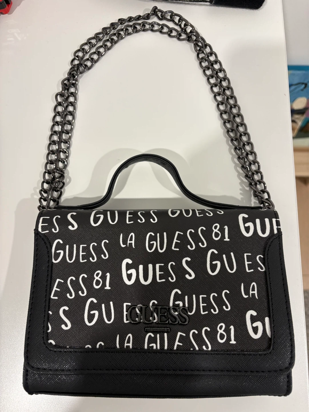 Guess Black Chain Crossbody/Shoulder Bag