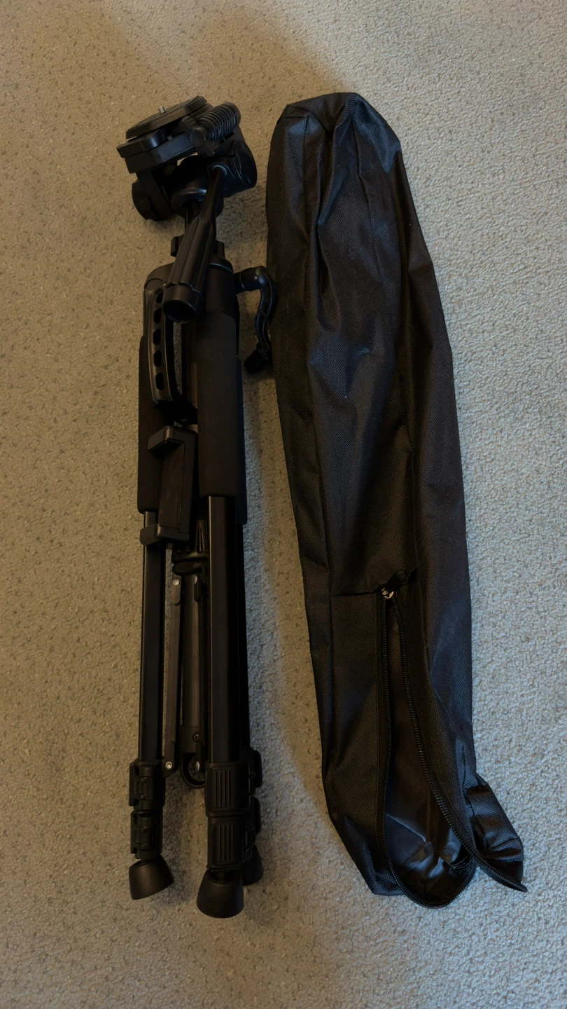 Black Camera Tripod with Carrying Bag - photo 3