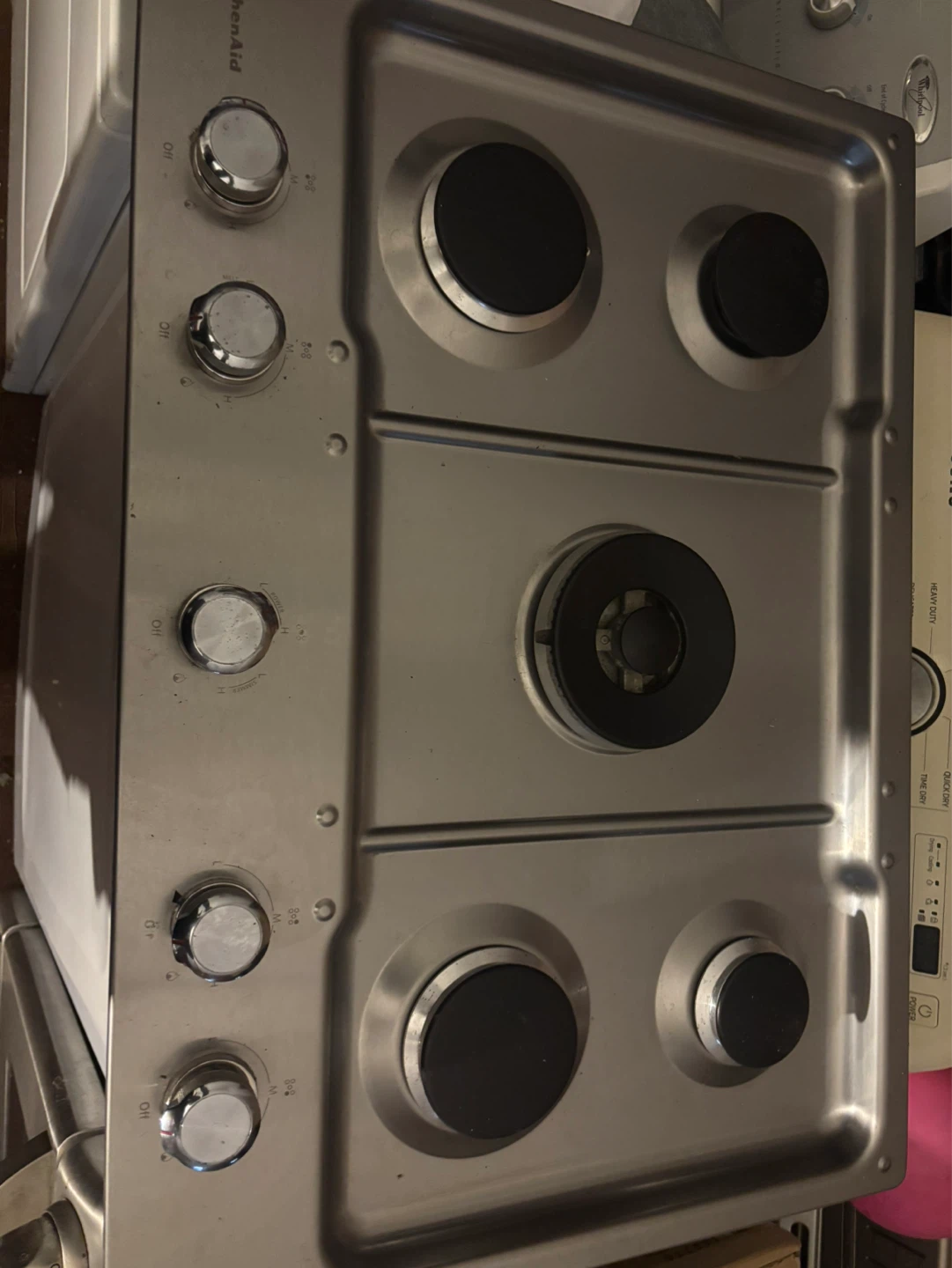 KitchenAid 30" 5-Burner Stainless Steel Gas Cooktop