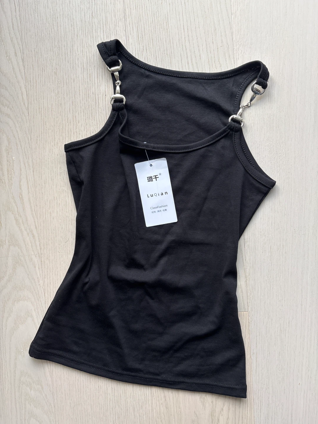 BRAND NEW Black Silver Chain Tank Top - photo 2