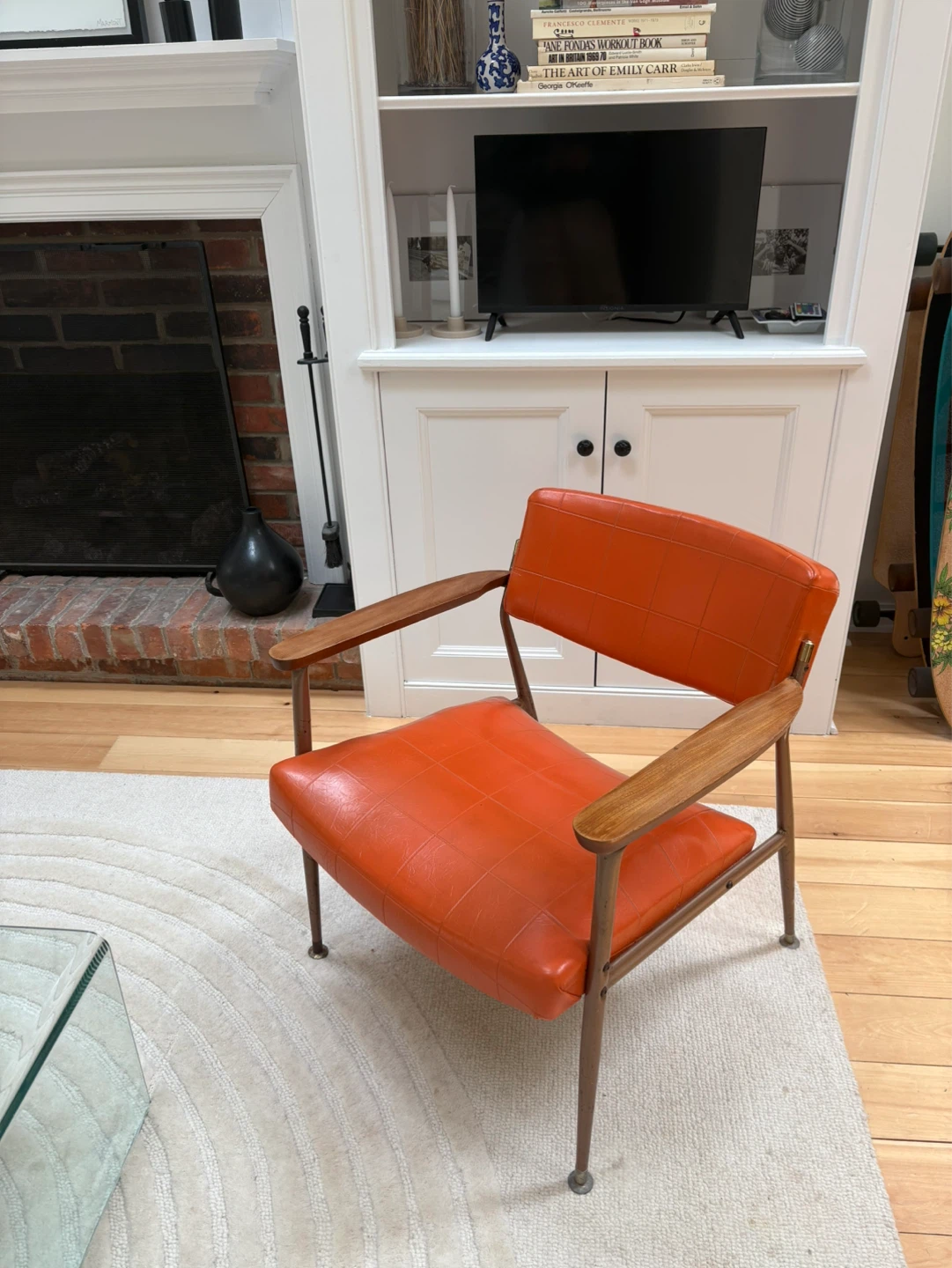 Orange Mid-Century Modern Armchair - photo 3