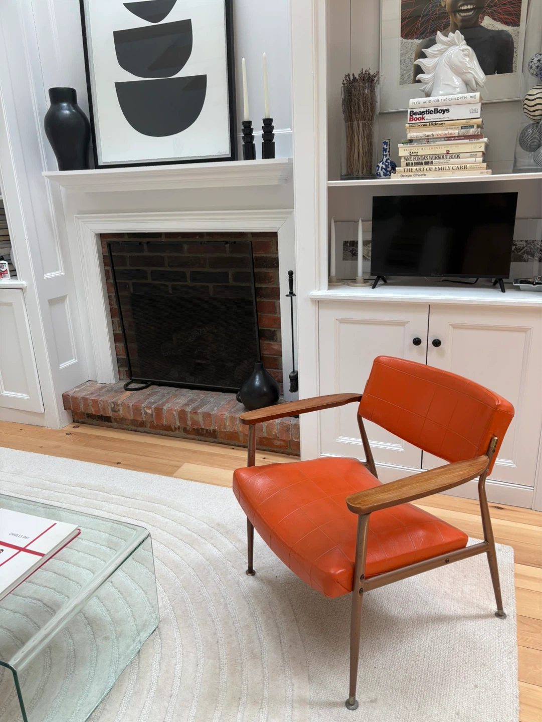Orange Mid-Century Modern Armchair - photo 4