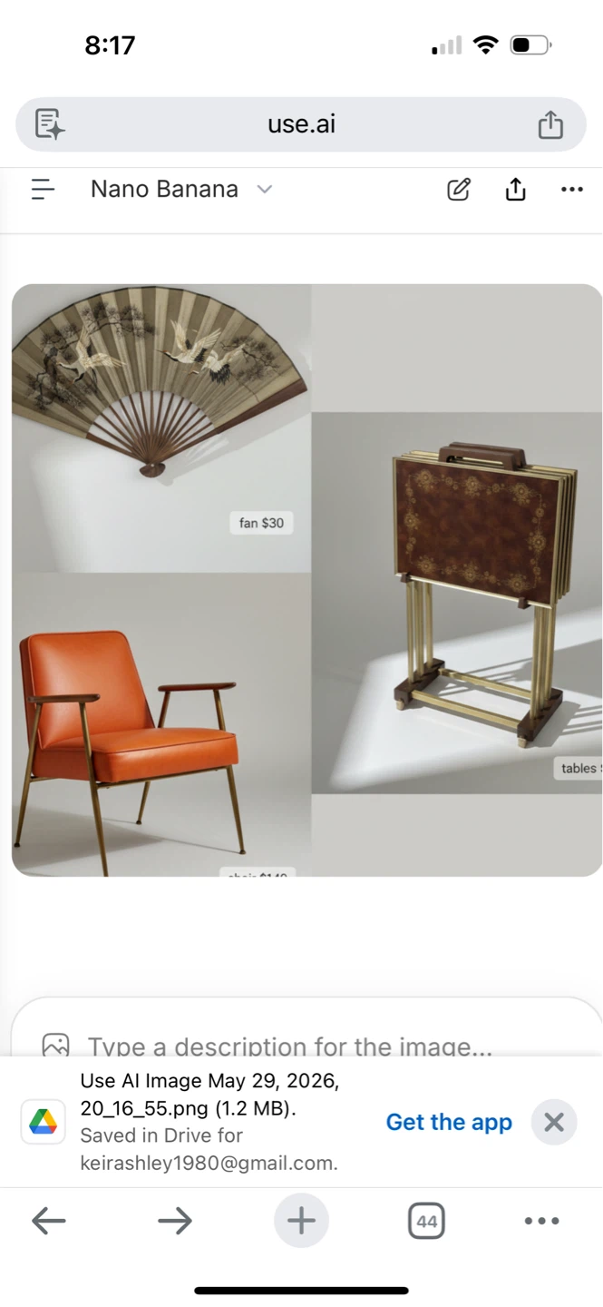 Vintage TV Tray Table Set