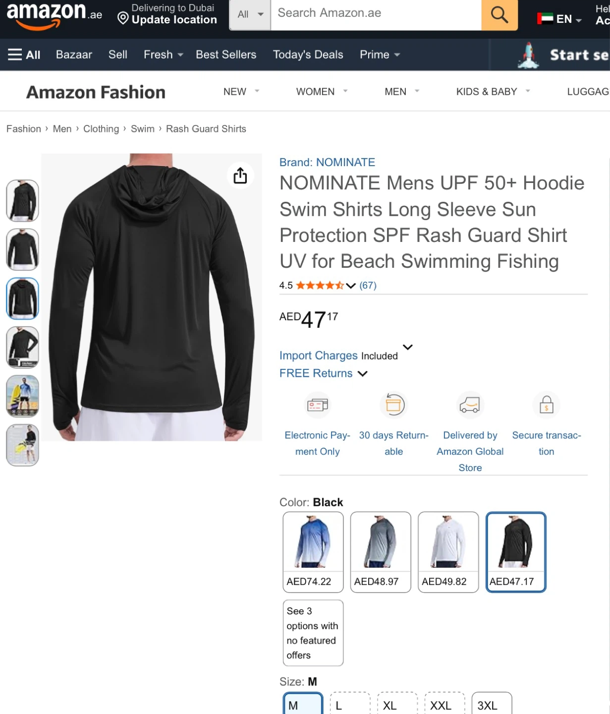 NWT Men's UPF 50+ Hoodie versitile Shirt - M - photo 4