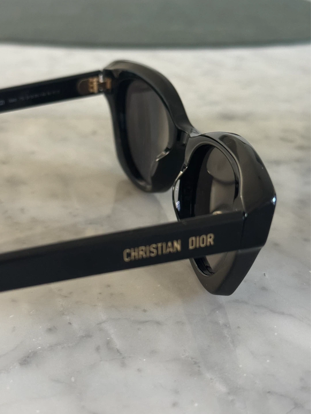 Christian Dior Black Cat-Eye Sunglasses
