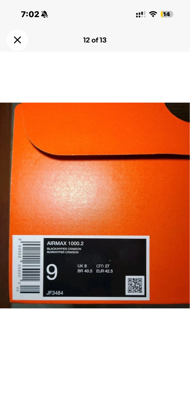 Nike Air Max 1000.2 Men's Shoes Black Size 9 - photo 3