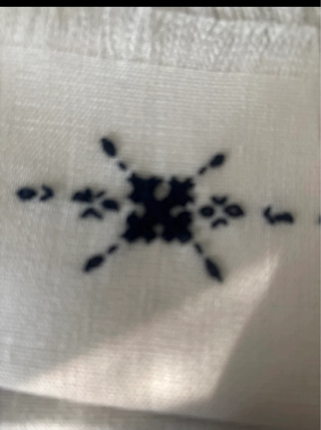 Set of 5 Embroidered  Linen Napkins with Fringed Edges - photo 4