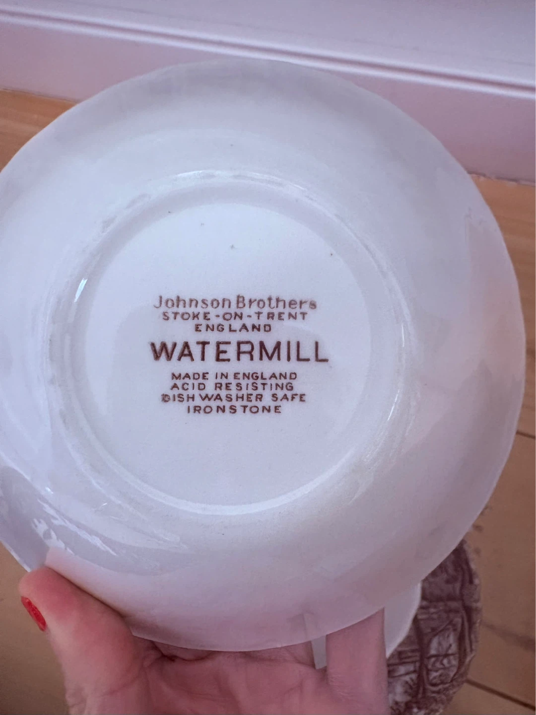 Johnson Brothers Watemill Ironstone Teacup and Saucer Set - photo 3