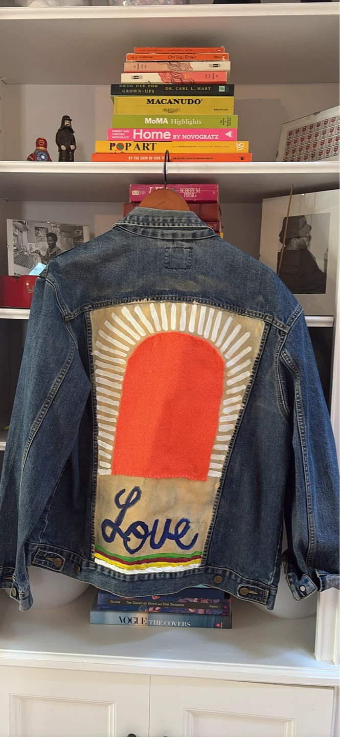 Lee Denim Jacket with Custom "Love" Art - photo 4