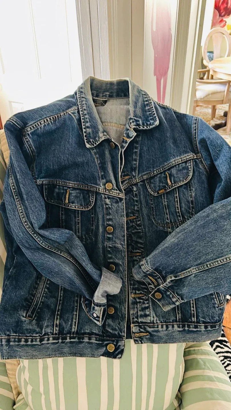Lee Denim Jacket with Custom "Love" Art - photo 2