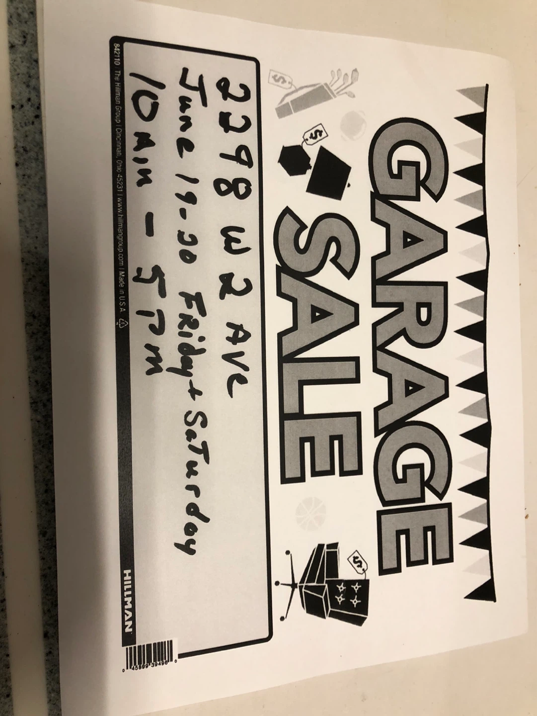 Garage sale