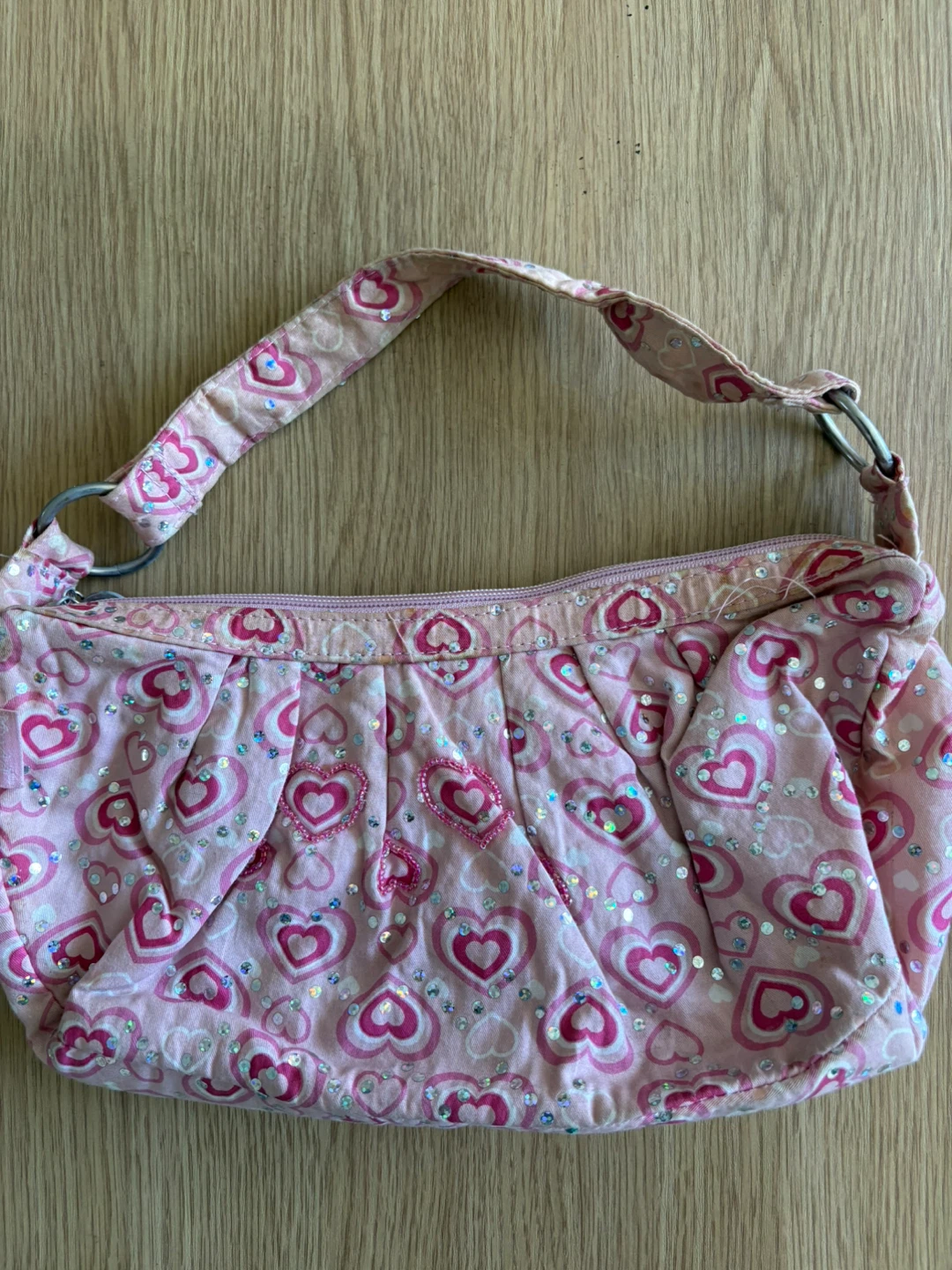 ⚽ Pink Heart Sequin Handbag ⚽ - photo 2