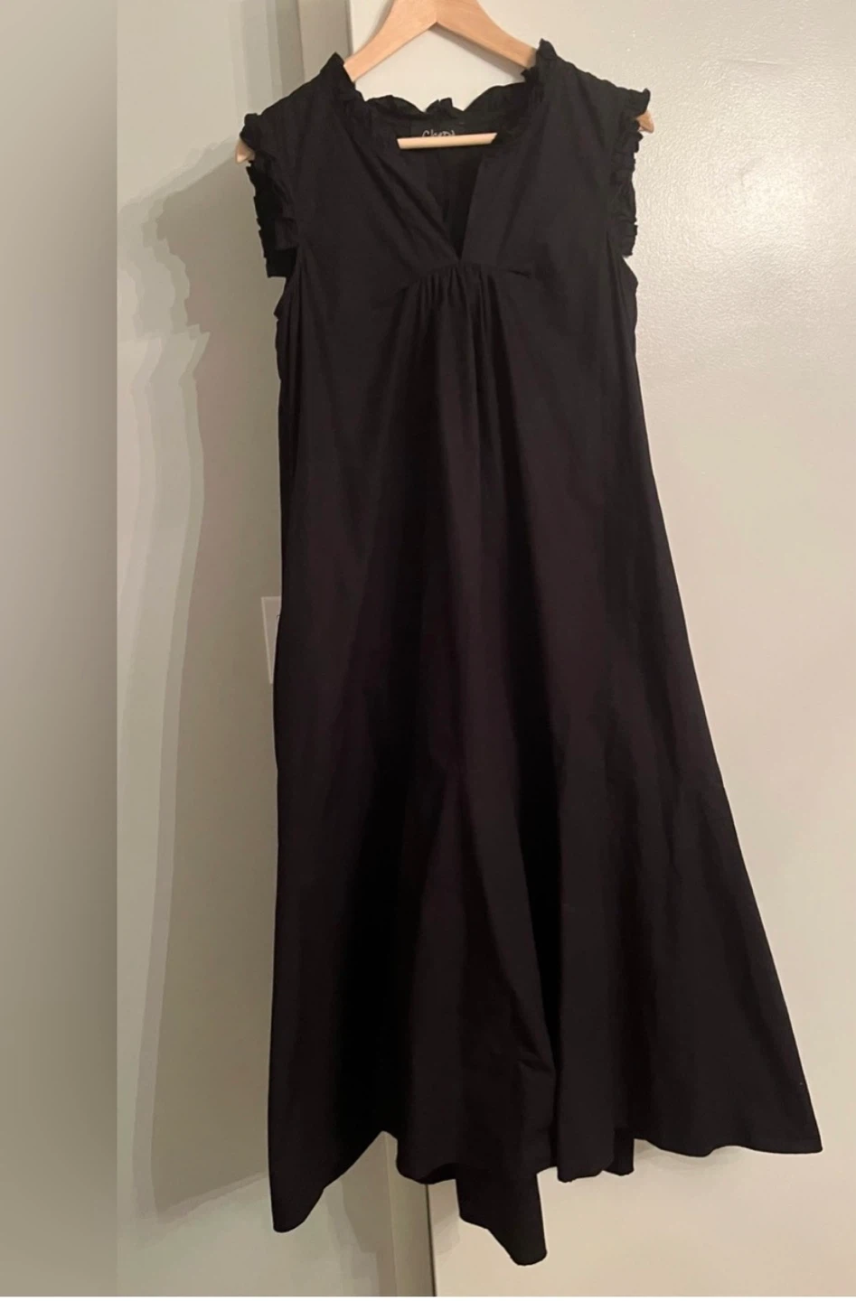 Chepe Black Cotton Midi Dress ⚽ - photo 2