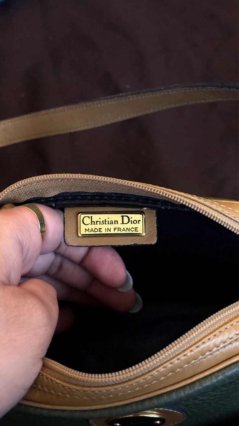 Vintage Dior Green Leather Bag - photo 4
