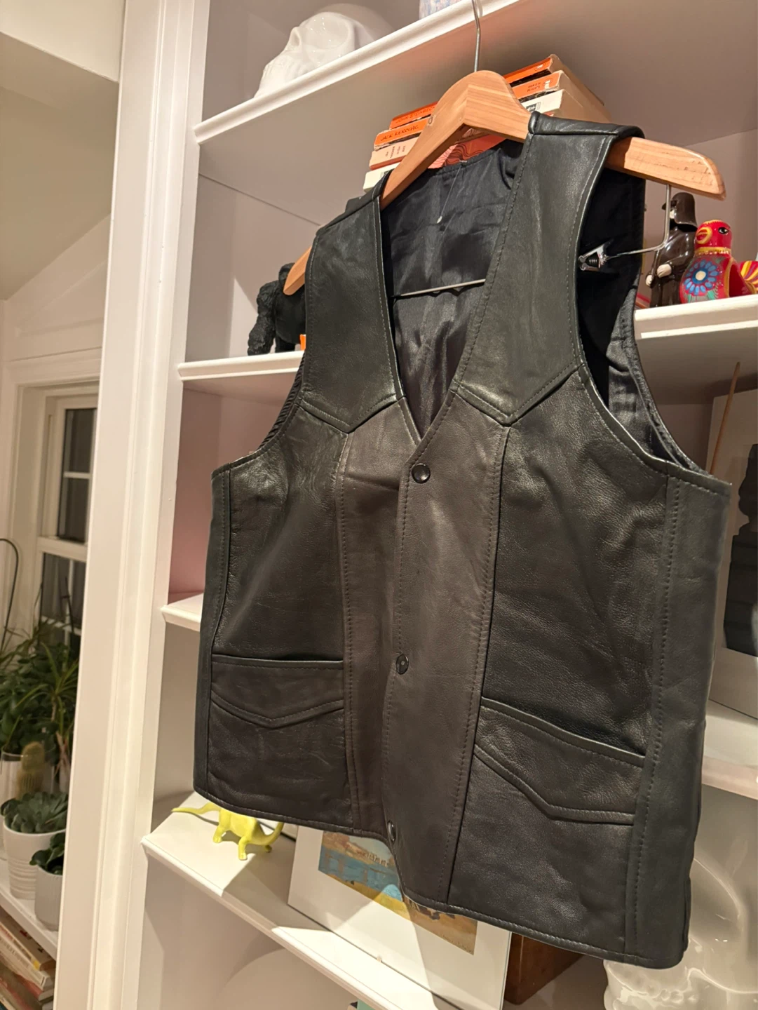 Black Leather Vest - photo 2