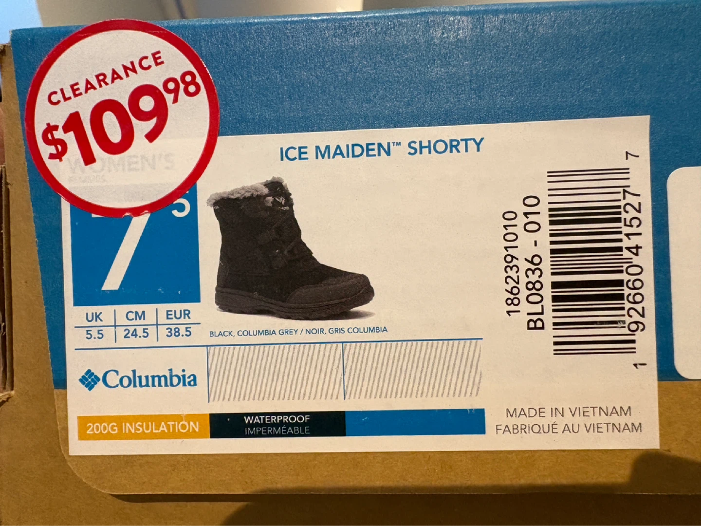 Columbia Ice Maiden Shorty Boots Women's Size 7.5 - photo 5