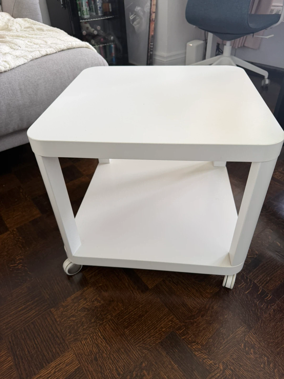 IKEA TINGBY Side Table with Wheels - photo 2