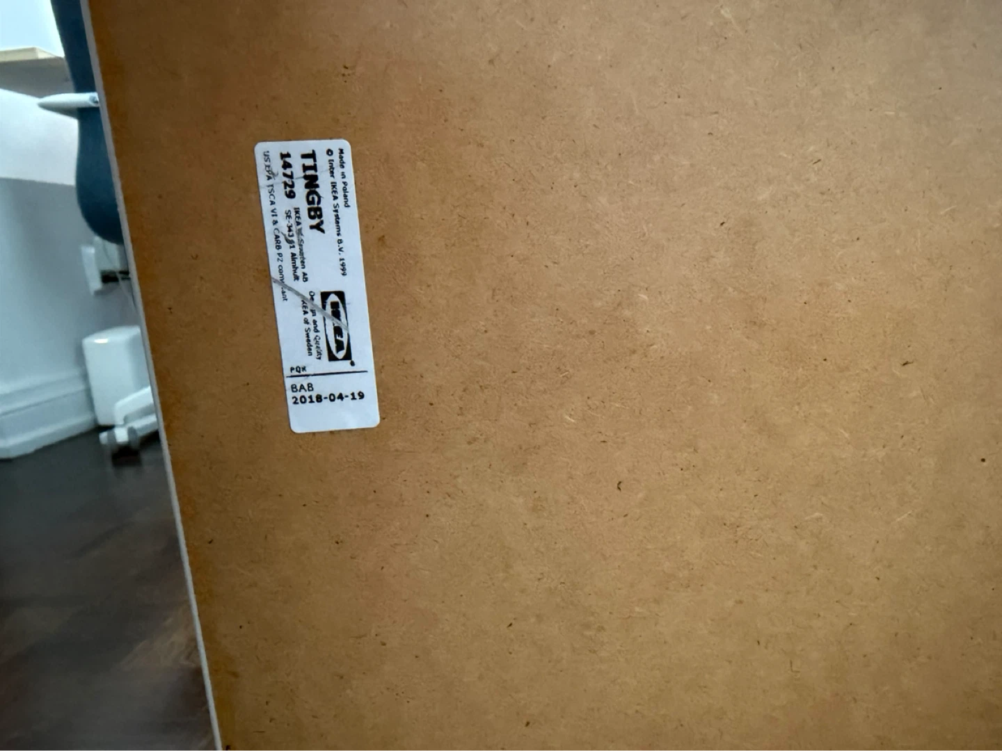 IKEA TINGBY Side Table with Wheels - photo 4