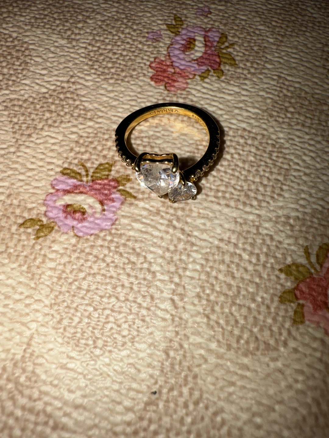 Pandora Two-Heart Ring