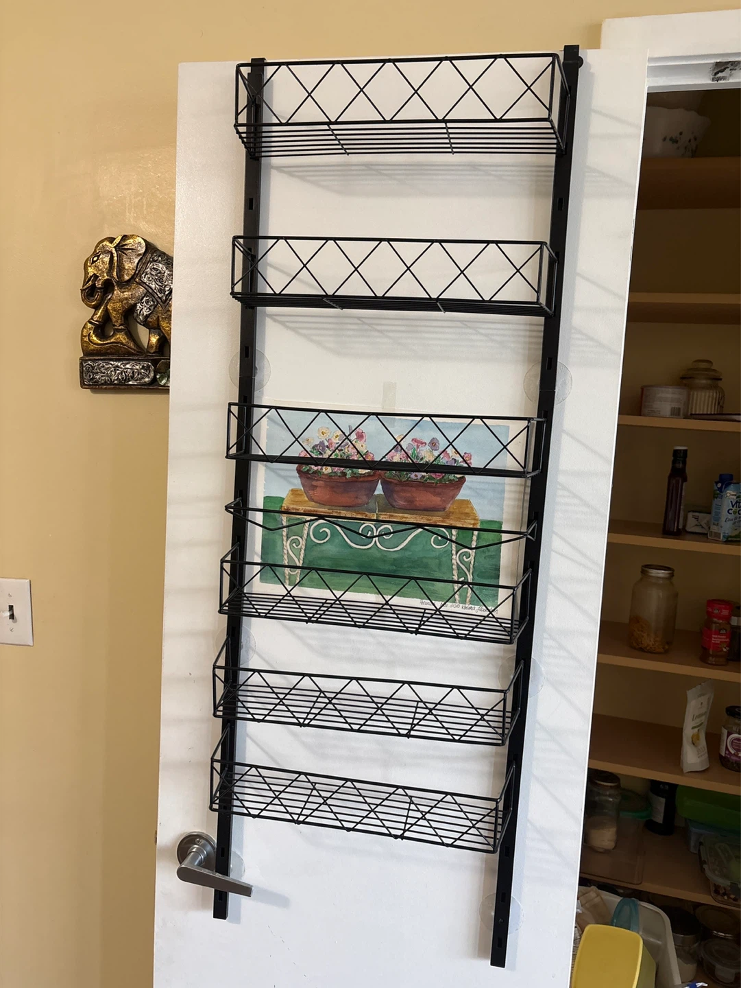 ⚽️Black 6Tier Over-the-Door Wire Storage Rack - photo 3