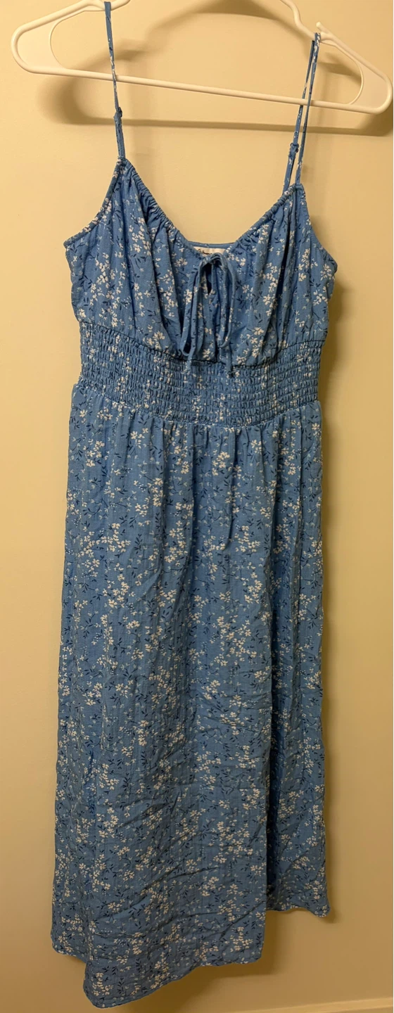 Blue Floral Sundress - Size S