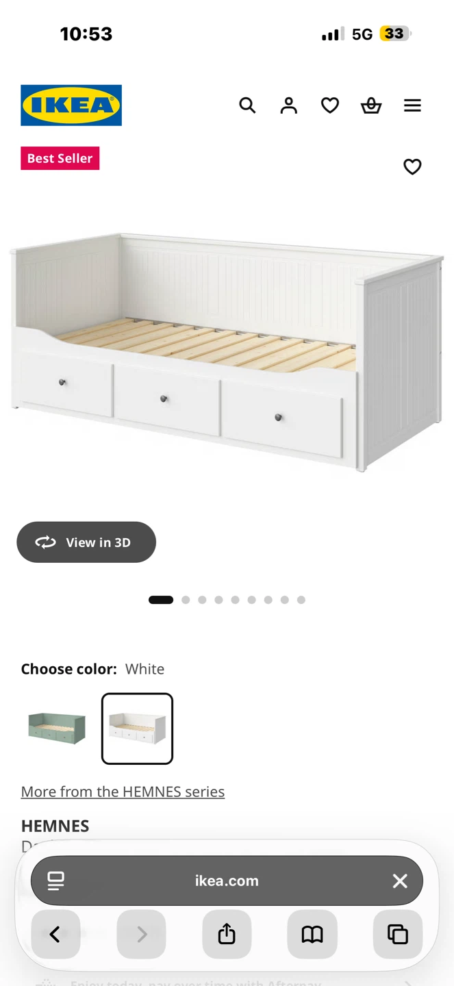 IKEA HEMNES Daybed with 3 drawers - White - photo 3