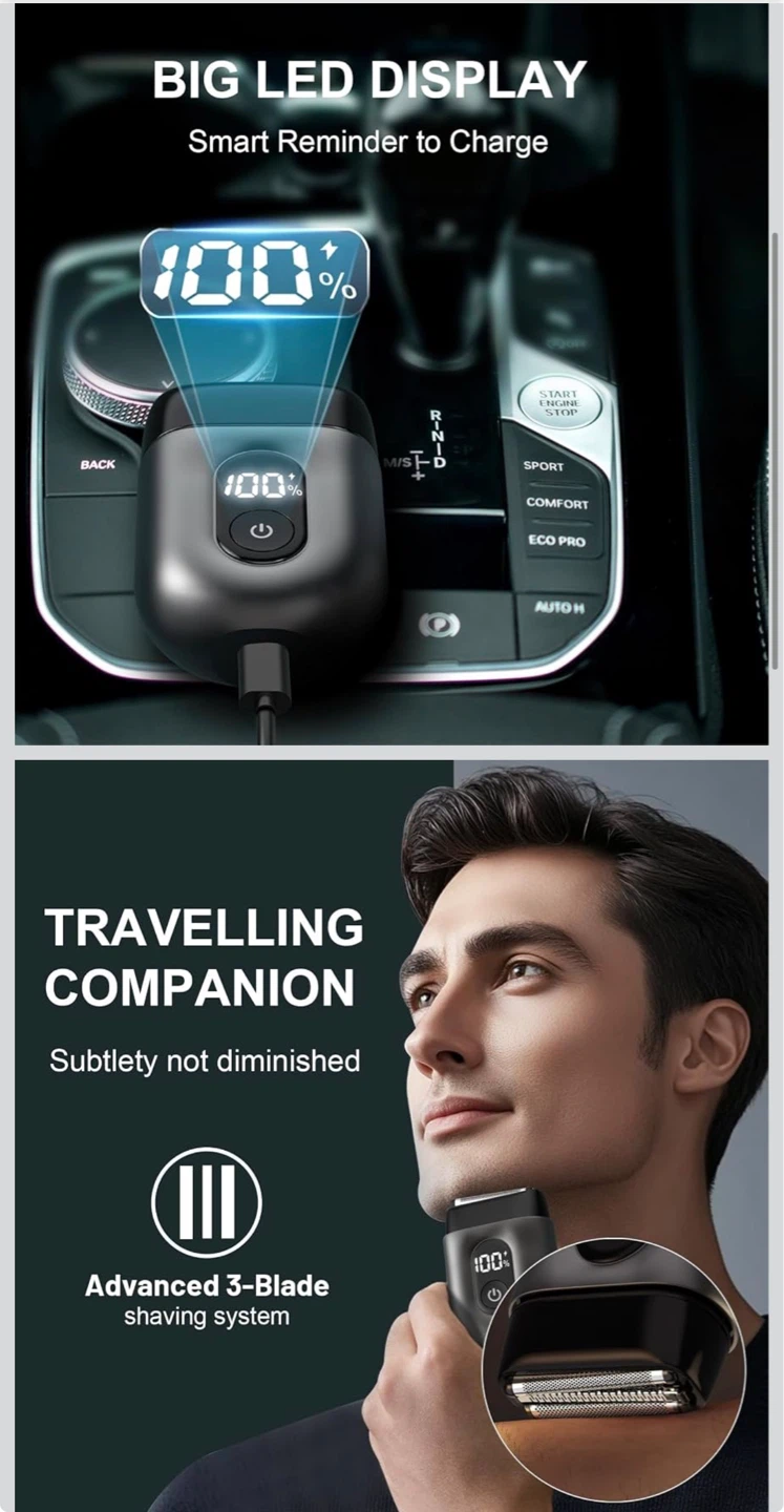 Mini Portable Electric Shaver FK-707 - photo 2