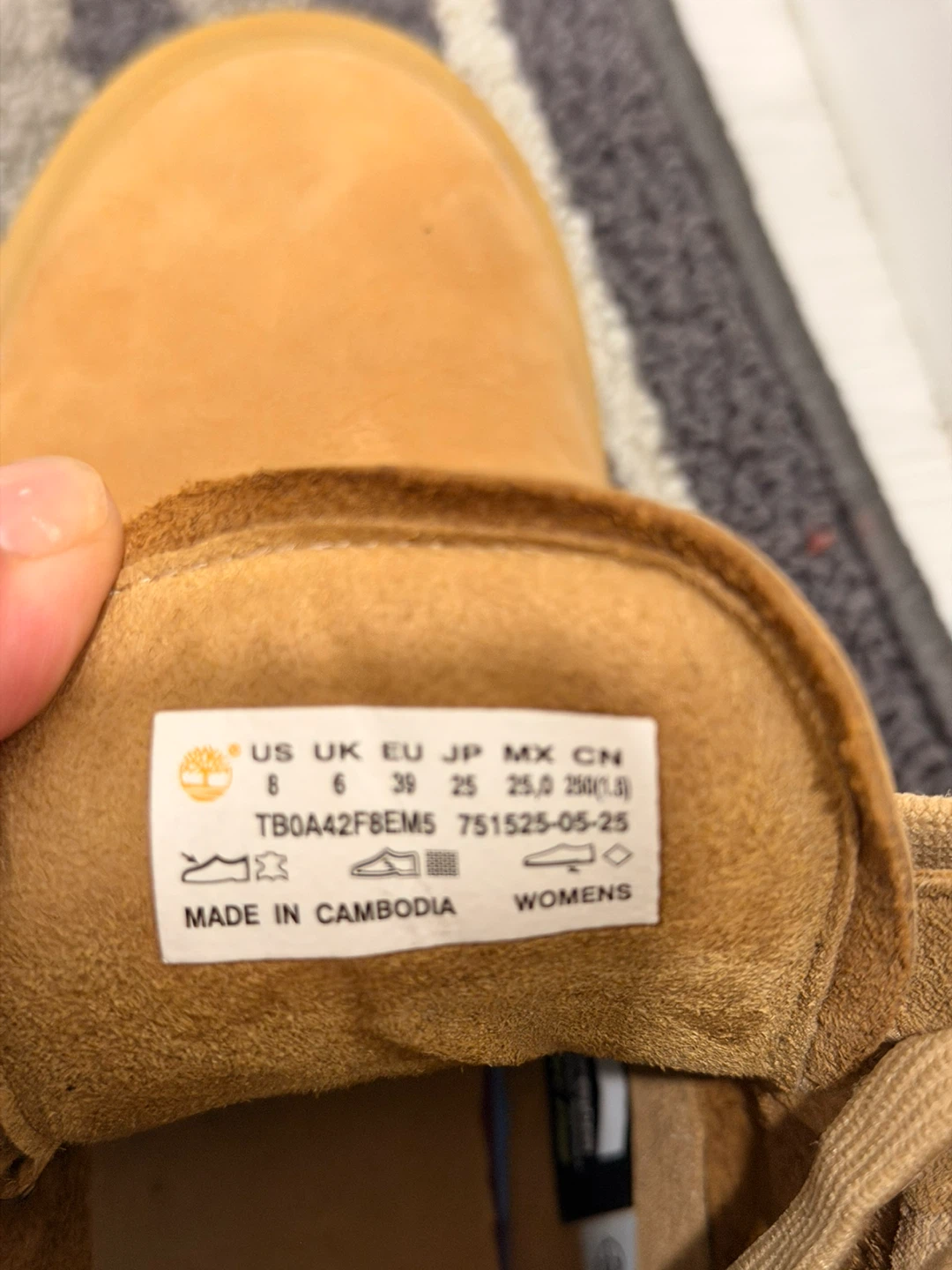 Timberland Women's Wheat Nubuck Boots Size 8 - photo 5