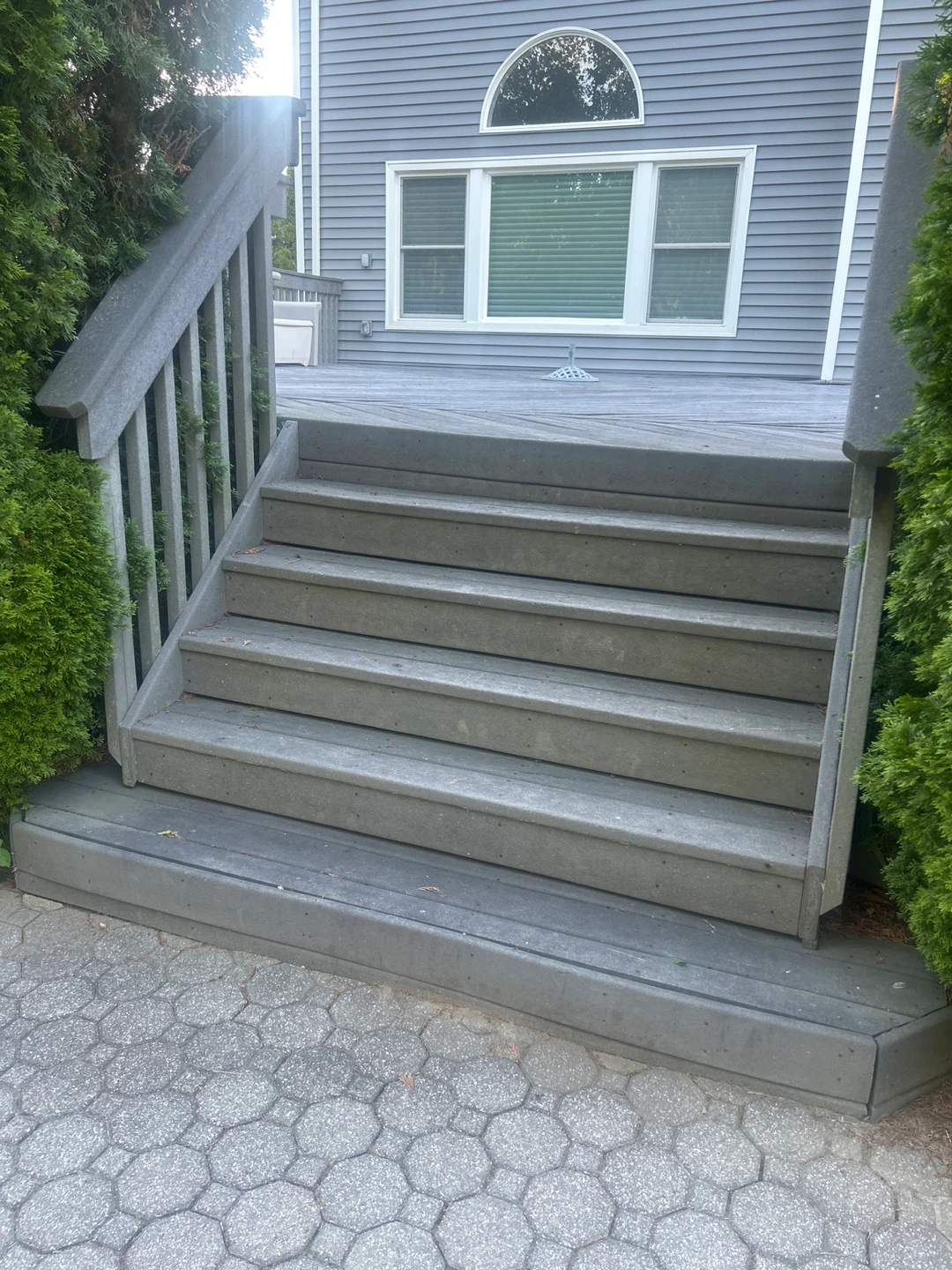 Gray Composite Decking with Stairs - photo 3
