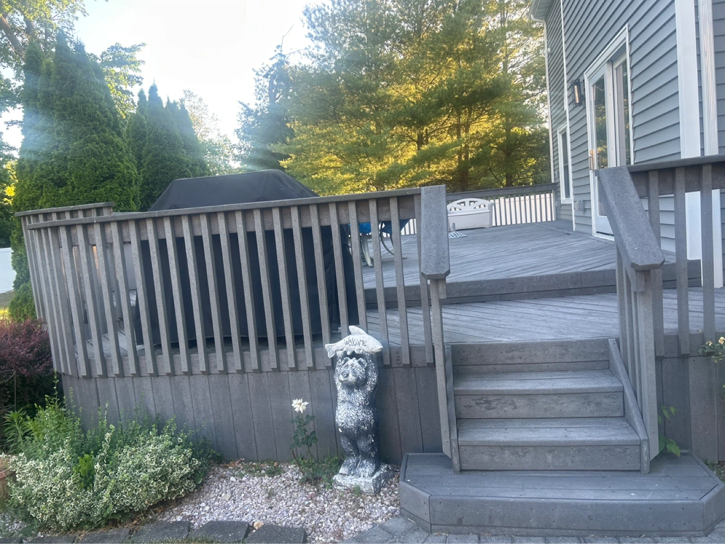 Gray Composite Decking with Stairs - photo 2