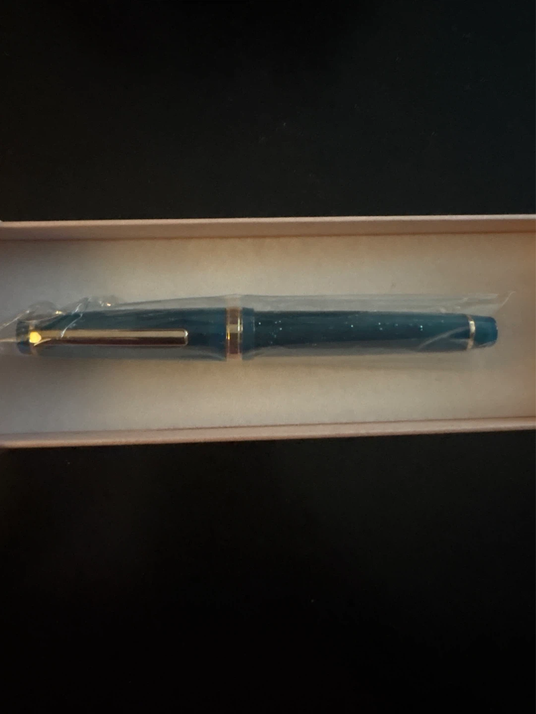 ⚽️ NEW Cape Diablo Teal Sparkle Fountain Pen - photo 2
